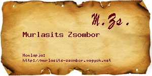 Murlasits Zsombor névjegykártya
